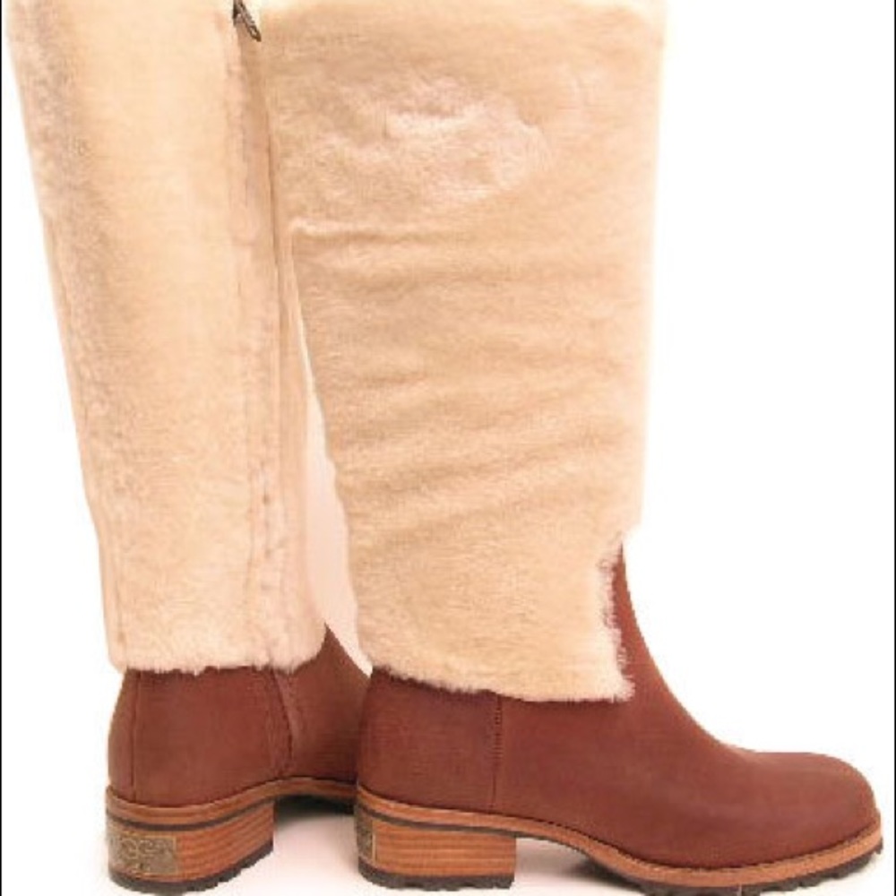Ugg Chrystie Shearling Knee-High Riding Boots